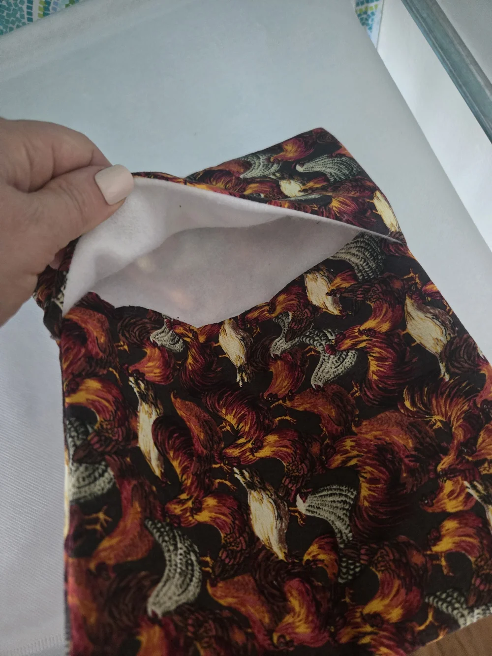 4/$15 Rooster Print Kitchen Potholder Hot Pad Chicken Kitchen Decor Farmhouse